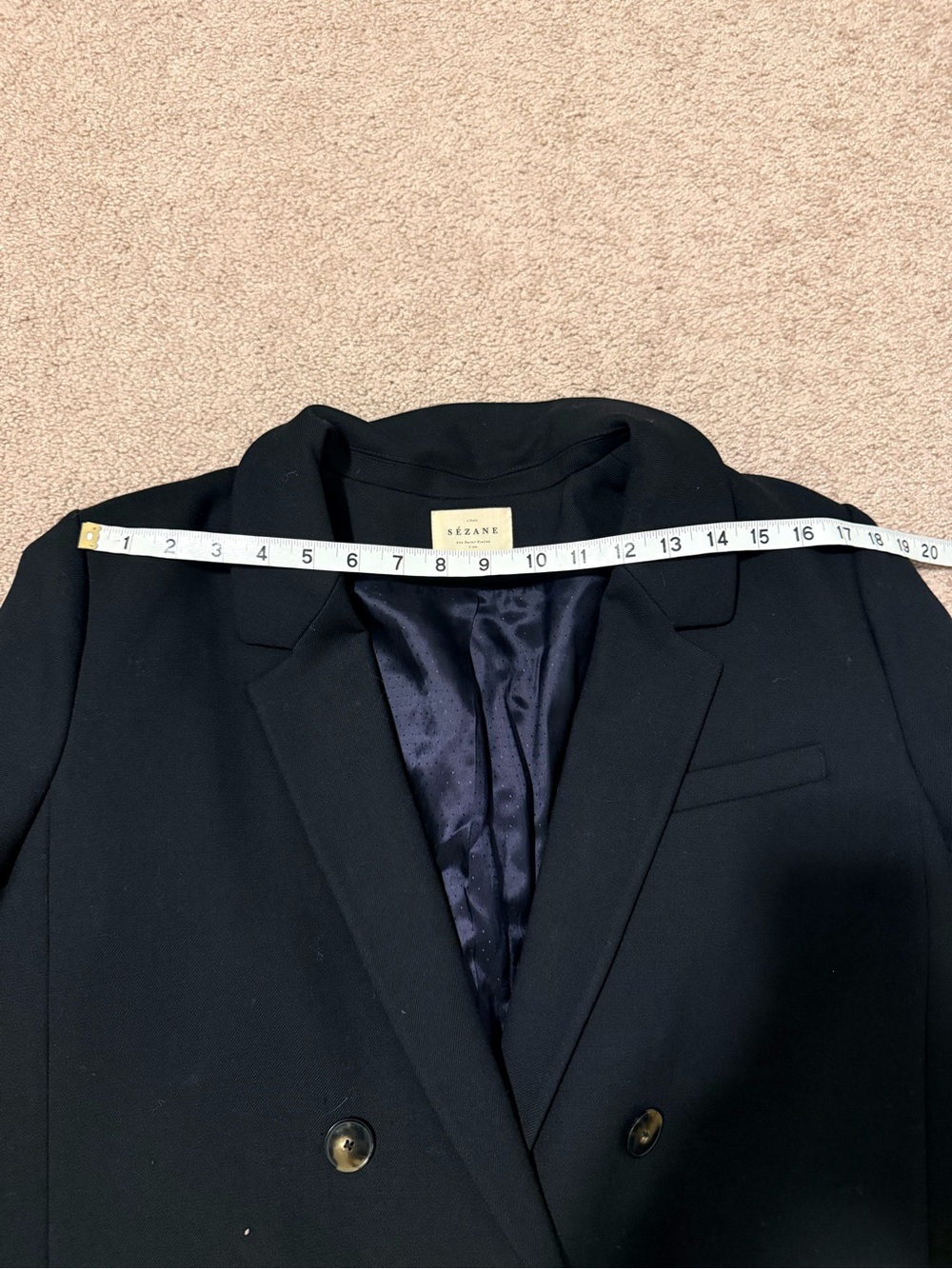 Sézane Christie Blazer in Black Size 14 Jacket - Picture 9 of 13